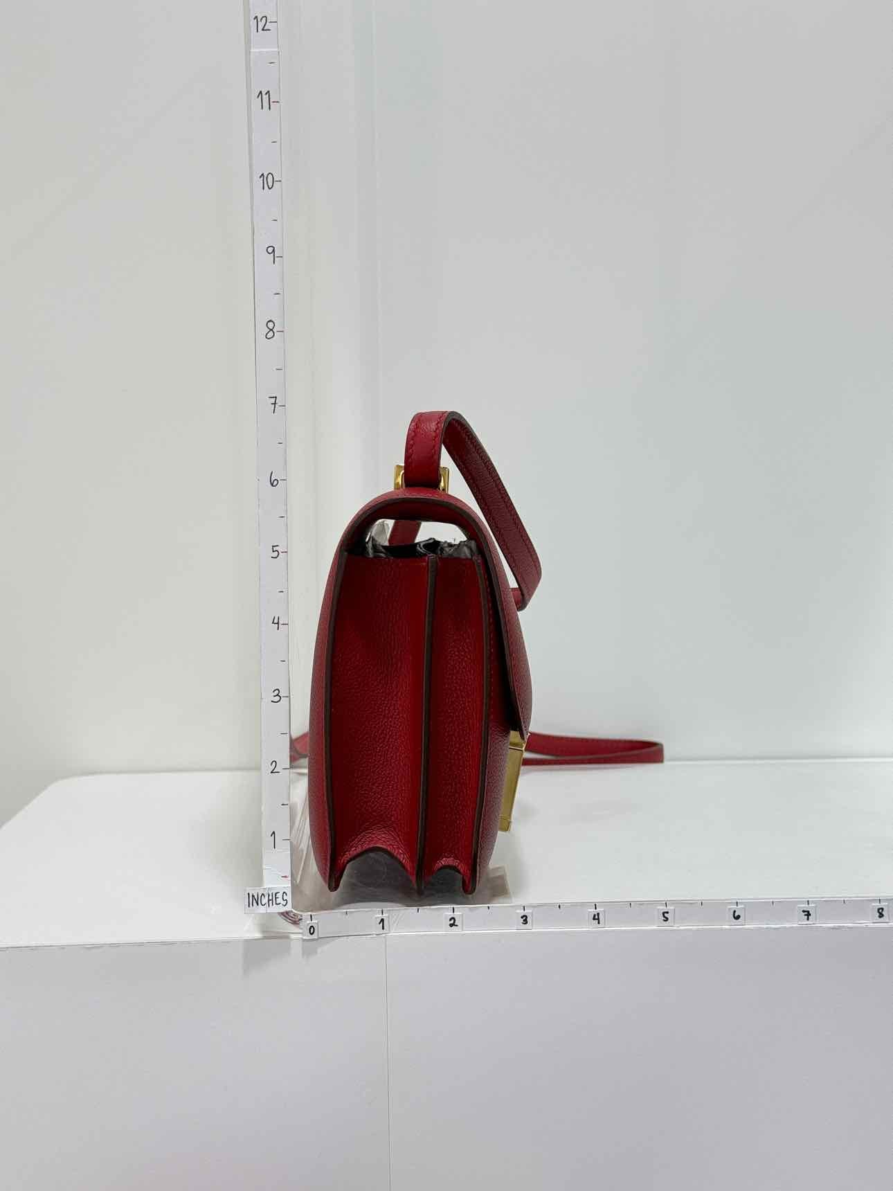 HERMES Constance Rouge Casaque Shoulder Bag