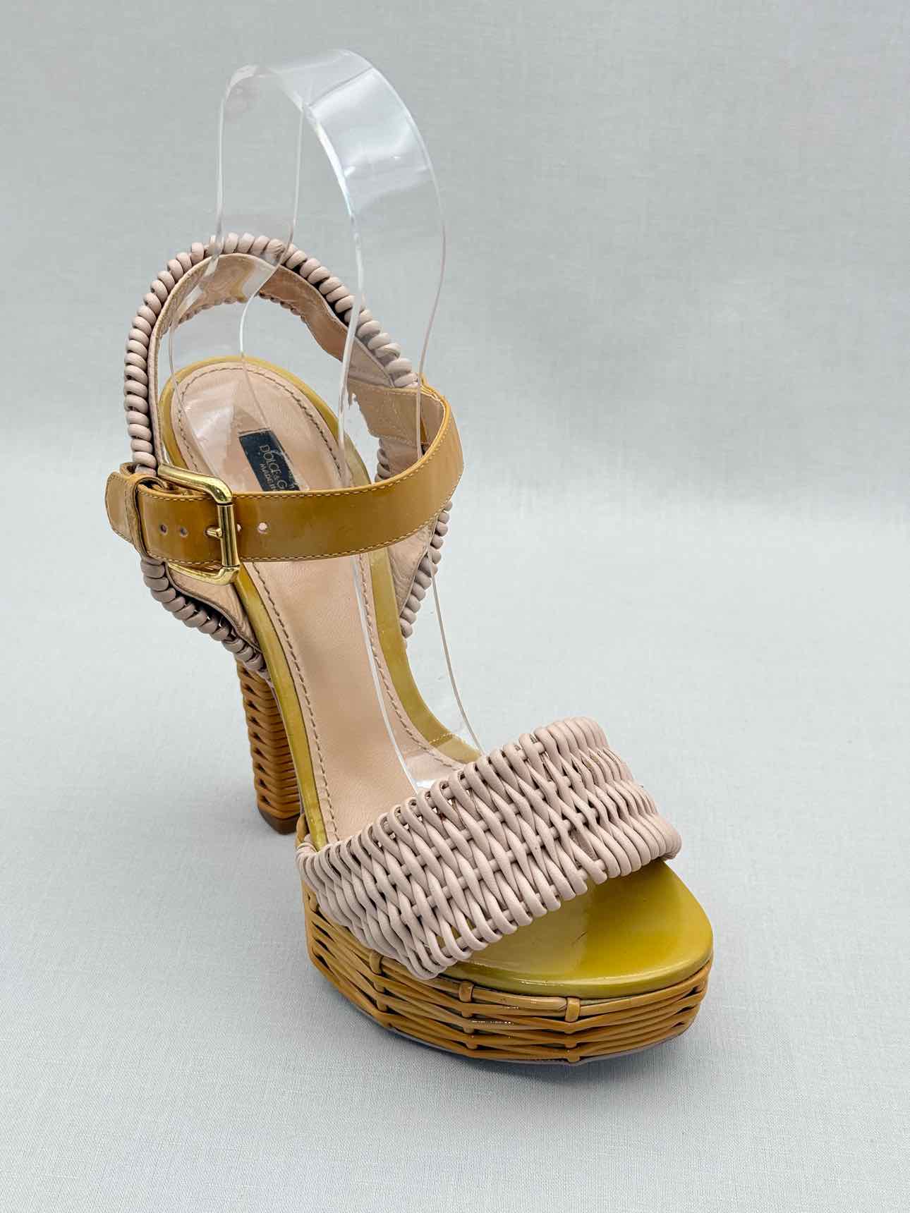 DOLCE & GABBANA Size EU 39 Platform Sandals