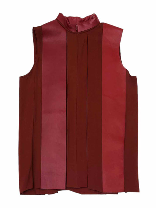 CELINE Basic Burgundy Panel Top