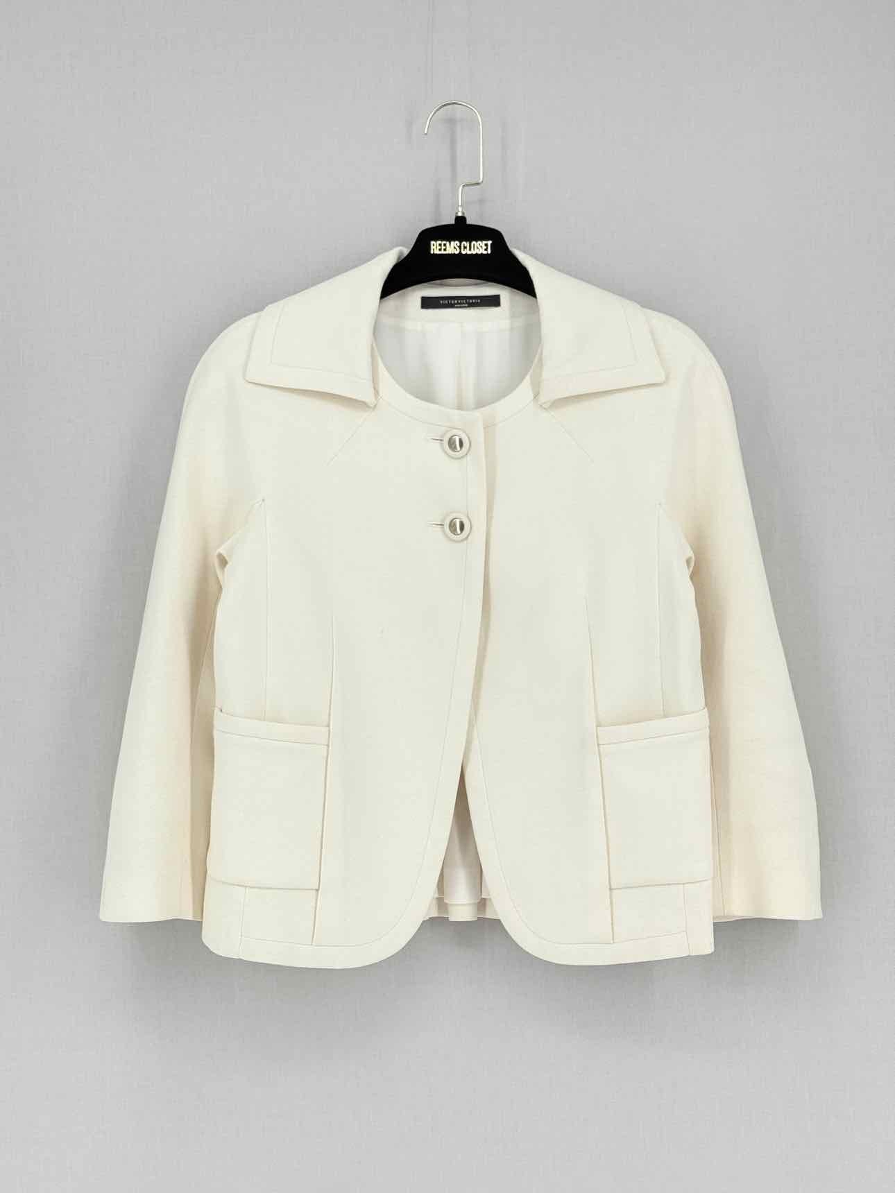 VICTOR VICTORIA Beige Size US 4 Jacket