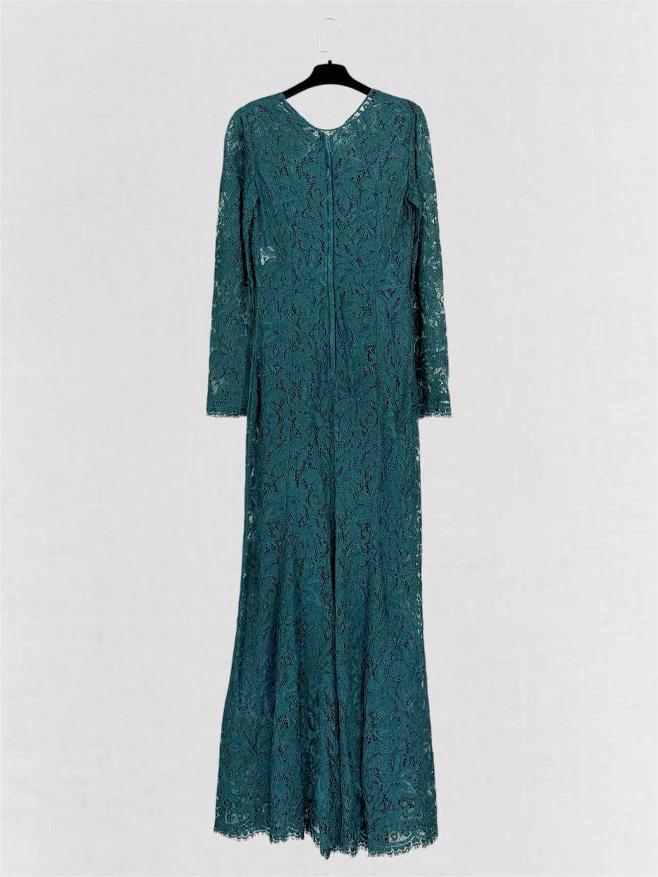 DOLCE & GABBANA Green Lace Size US 8 Long Dress