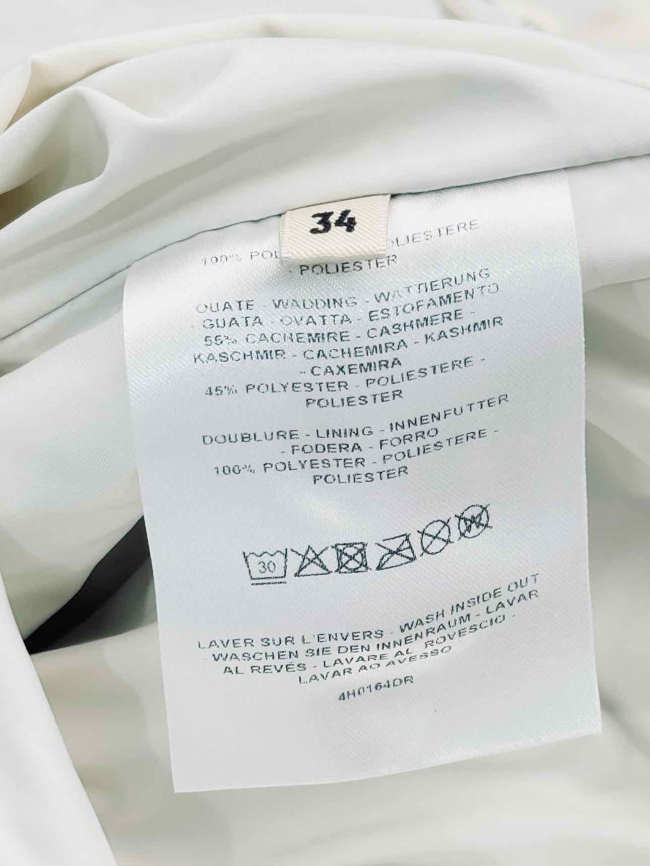 HERMES Off-white Quilted Size US 2 Jacket