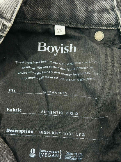 BOYISH High Rise Black Size 25 Jeans
