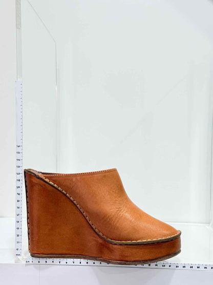 CHLOE Mule Clogs Tan Size EU 40 Wedges