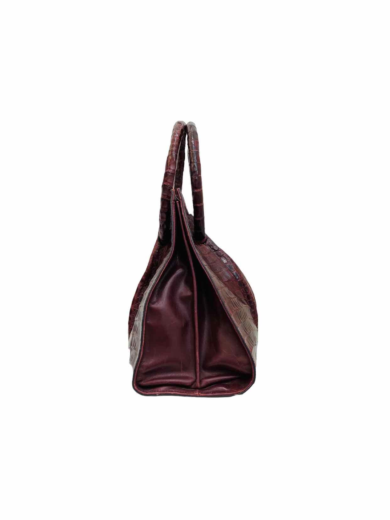LISA BARFIELD Gloria Burgundy Top Handle