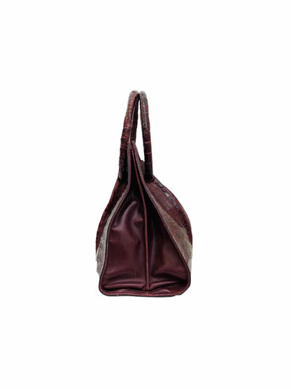 LISA BARFIELD Gloria Burgundy Top Handle