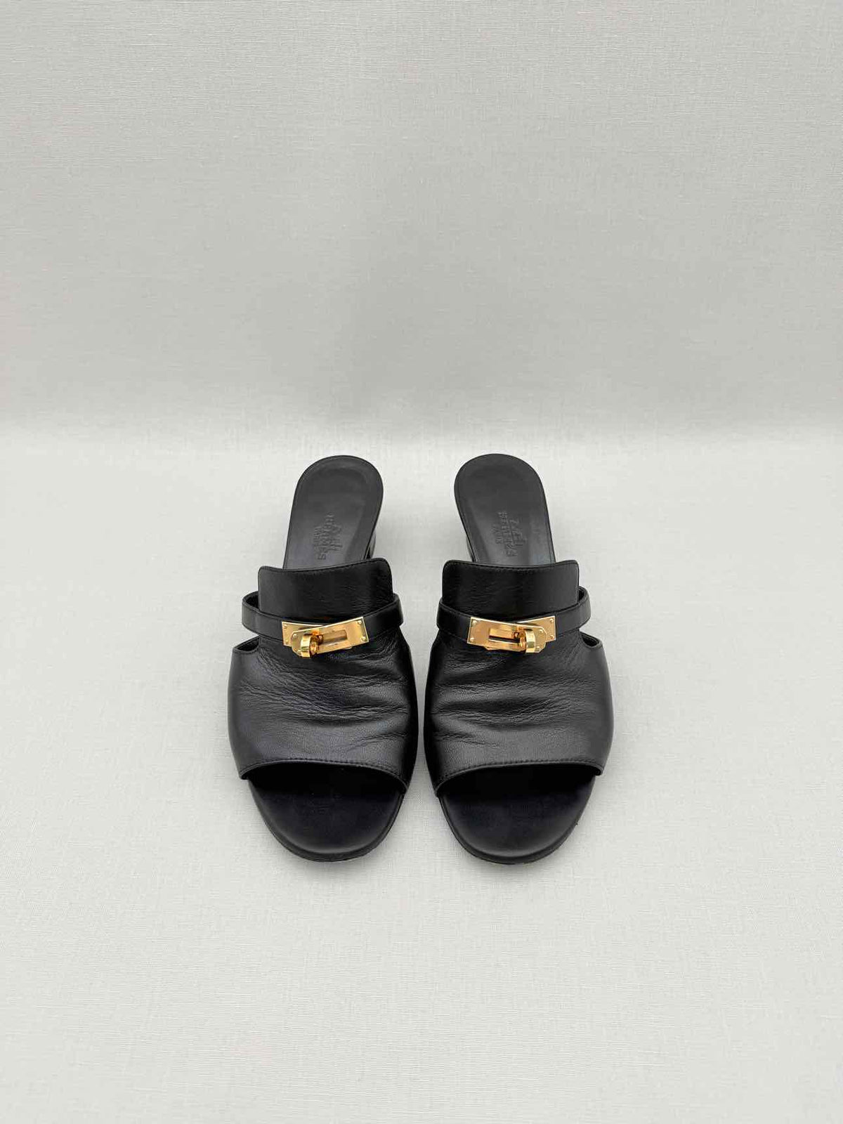 HERMES Candy Black Size EU 38 Mules