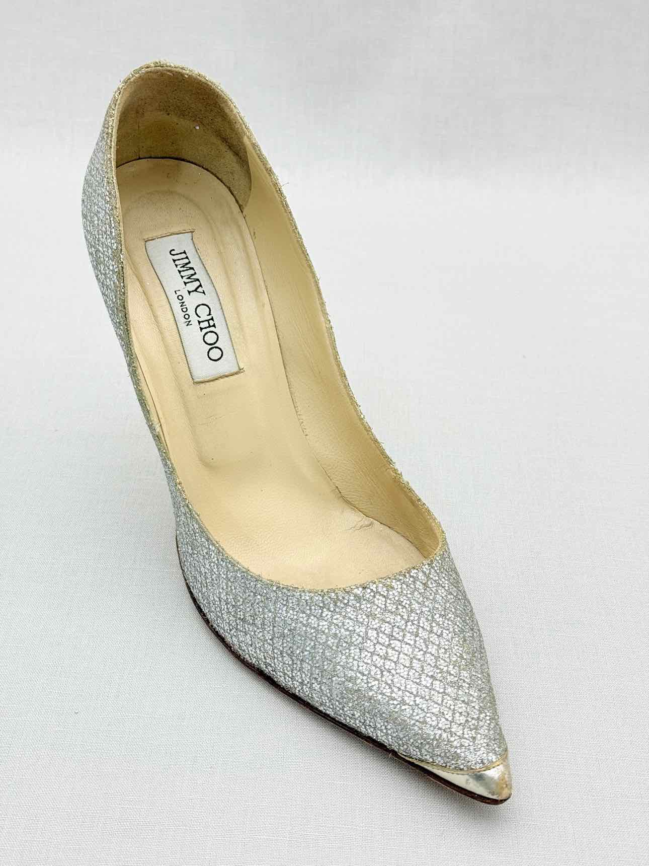 JIMMY CHOO Abel Silver Size EU 39.5 Pumps