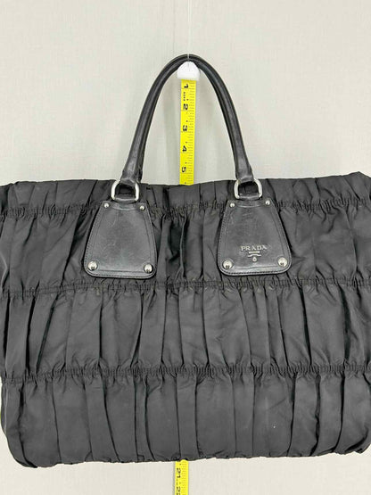 PRADA Tessuto Black Tote Bag