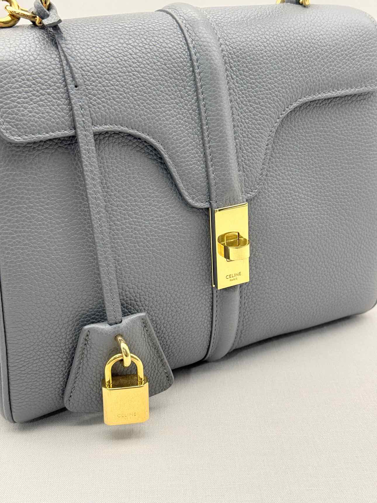 CELINE 16 Grey Top Handle