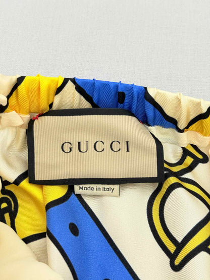 GUCCI Blue Multicolor Print Size US 0 Outfit Set