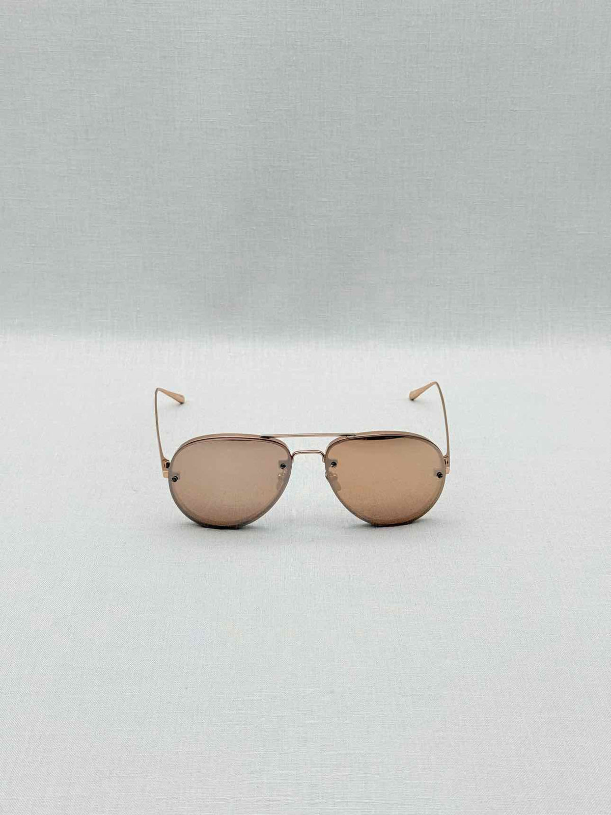 LINDA FARROW Rose Gold Sunglasses