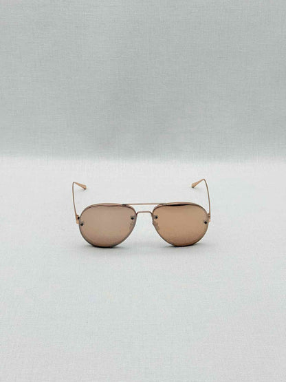LINDA FARROW Rose Gold Sunglasses