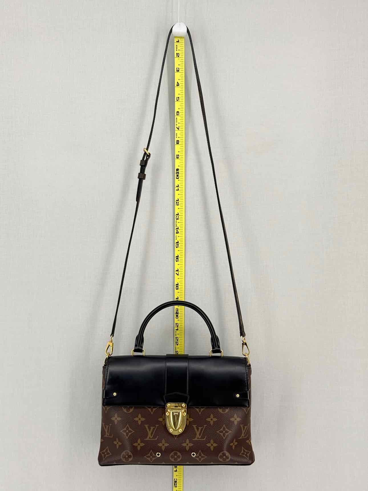 LOUIS VUITTON One Handle Brown & Black Top Handle