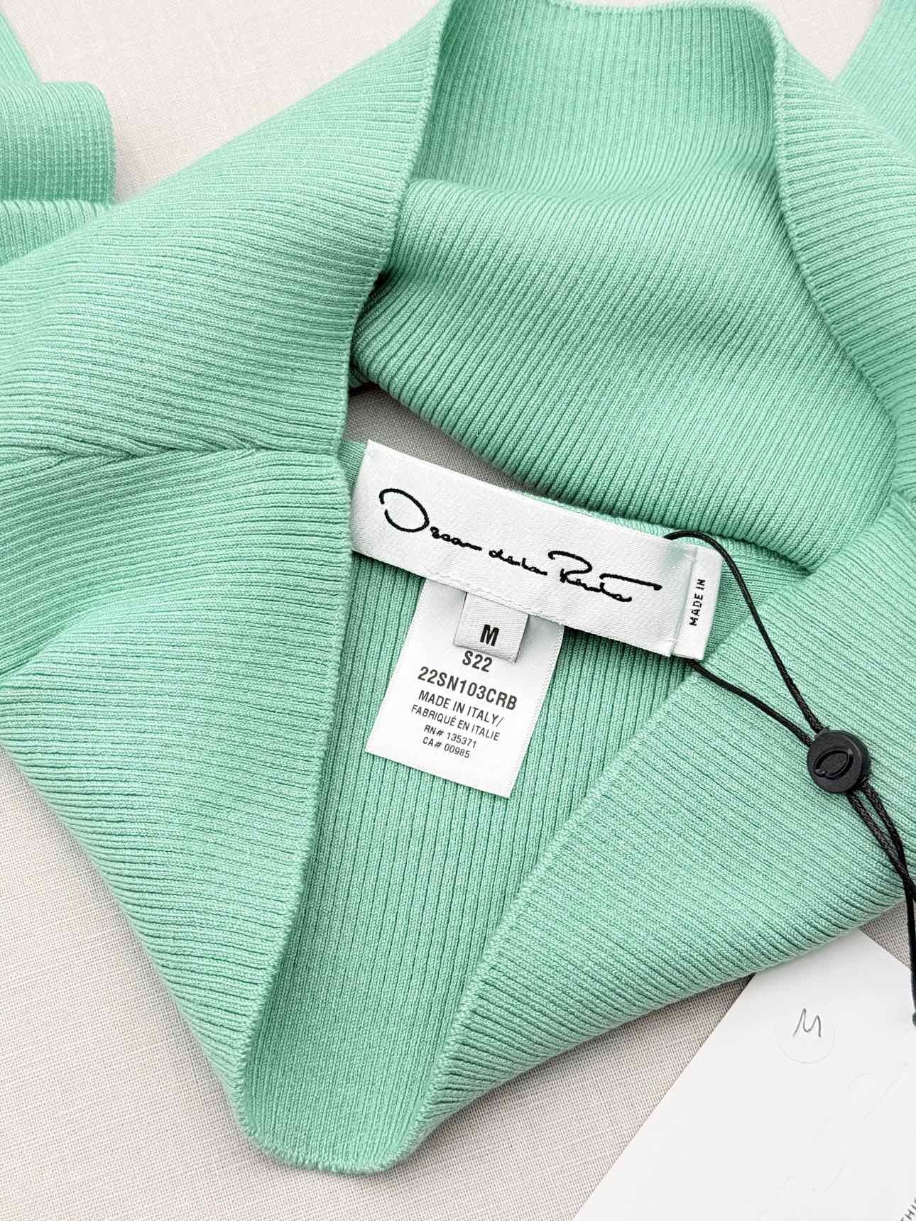 OSCAR DE LA RENTA Spring 2022 Green Size Medium Top