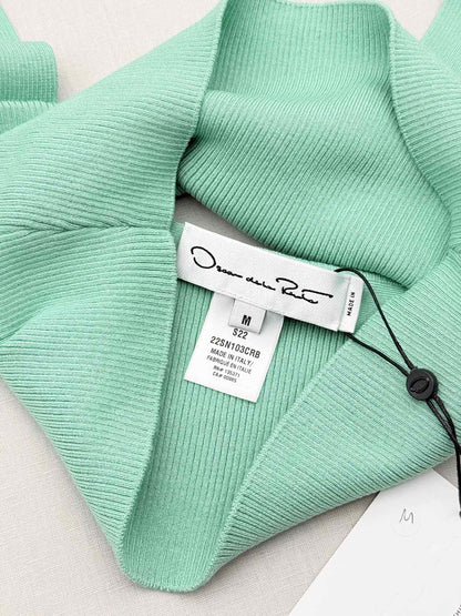 OSCAR DE LA RENTA Spring 2022 Green Size Medium Top