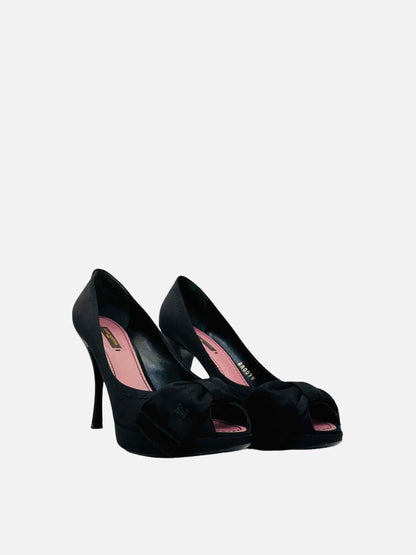 LOUIS VUITTON Black Pumps 37.5