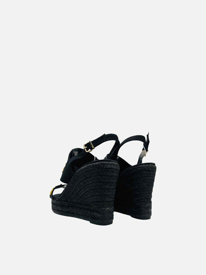 CASTAÑER Espadrille Black Wedges