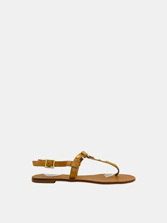 TORY BURCH Thong Tan Sandals 39.5