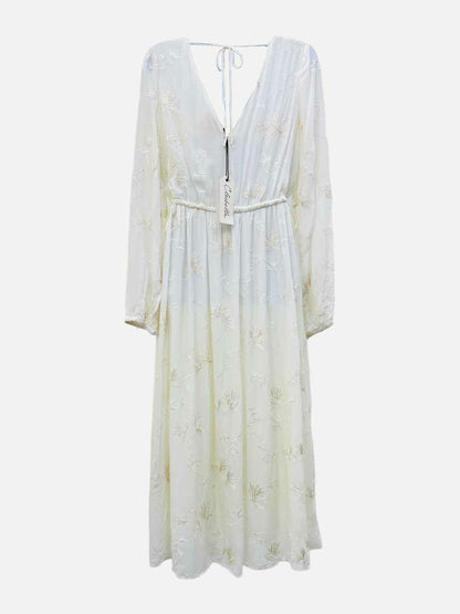 CLEOBELLA Off-white Printed Size Small Midi Dress