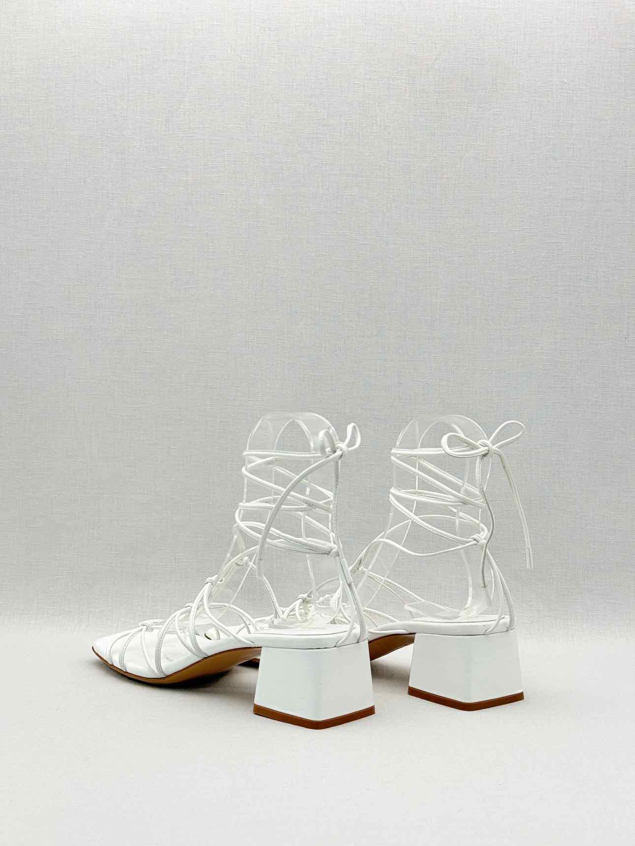 GIANVITO ROSSI White Size EU 40.5 Heeled Sandals