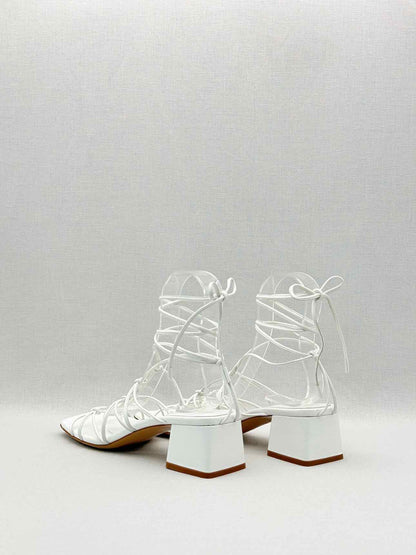 GIANVITO ROSSI White Size EU 40.5 Heeled Sandals