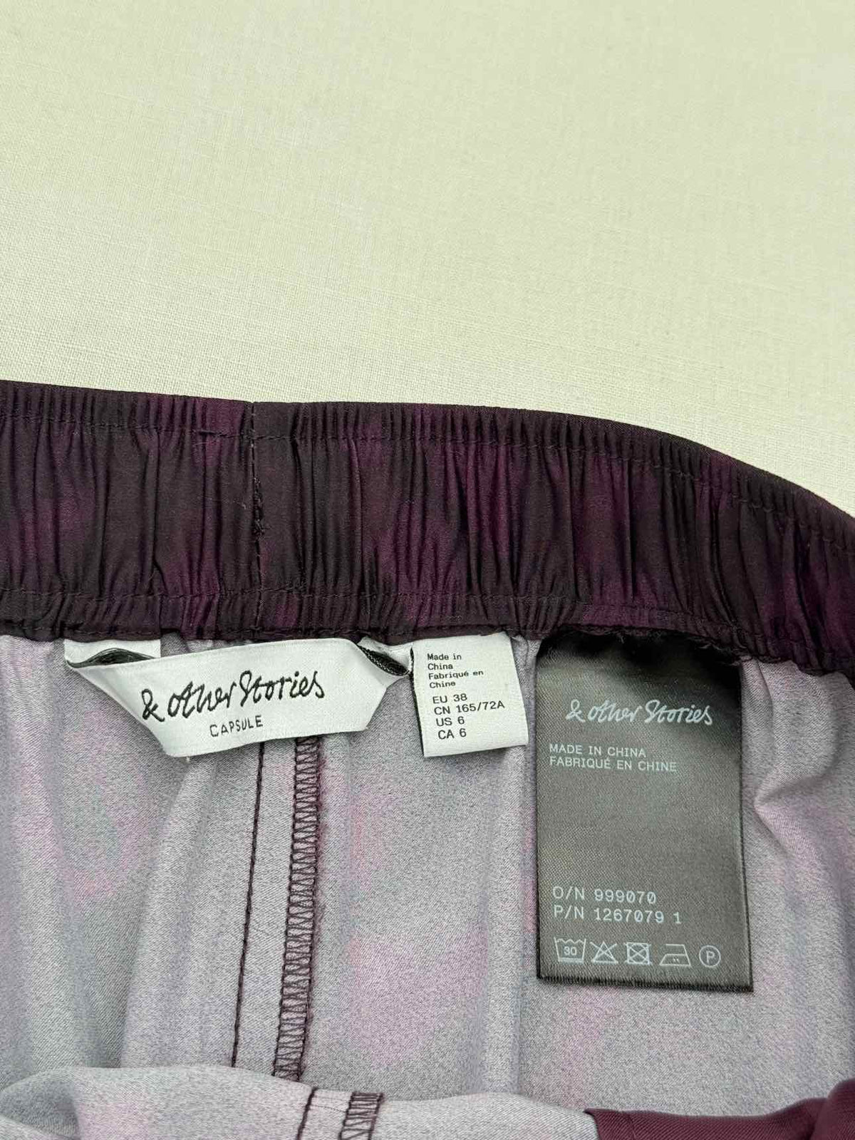 & OTHER STORIES Purple Size US Large/6 Outfit Set