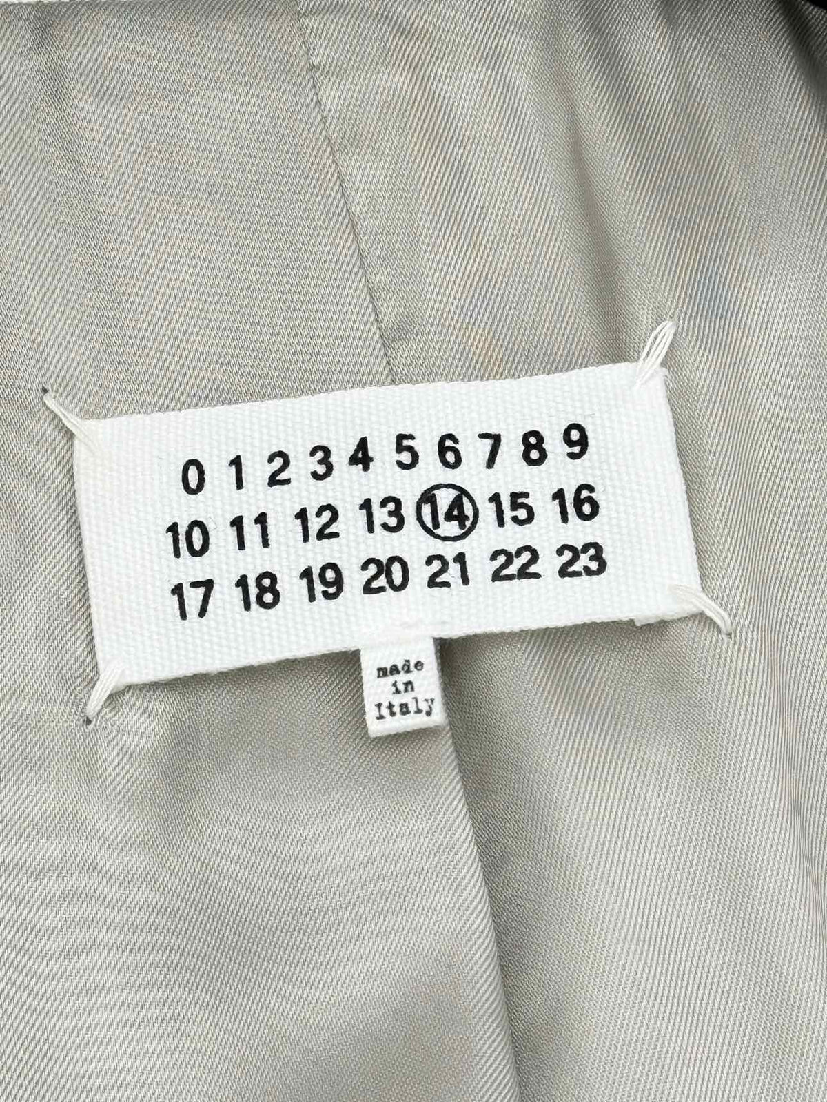 MAISON MARGIELA 2017 White & Grey Size US 0 Coat