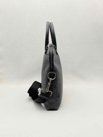 COACH Beckett Slim Black Signature Laptop Bag
