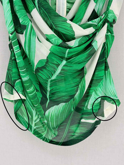 DOLCE & GABBANA Green & White Size US 6 Top