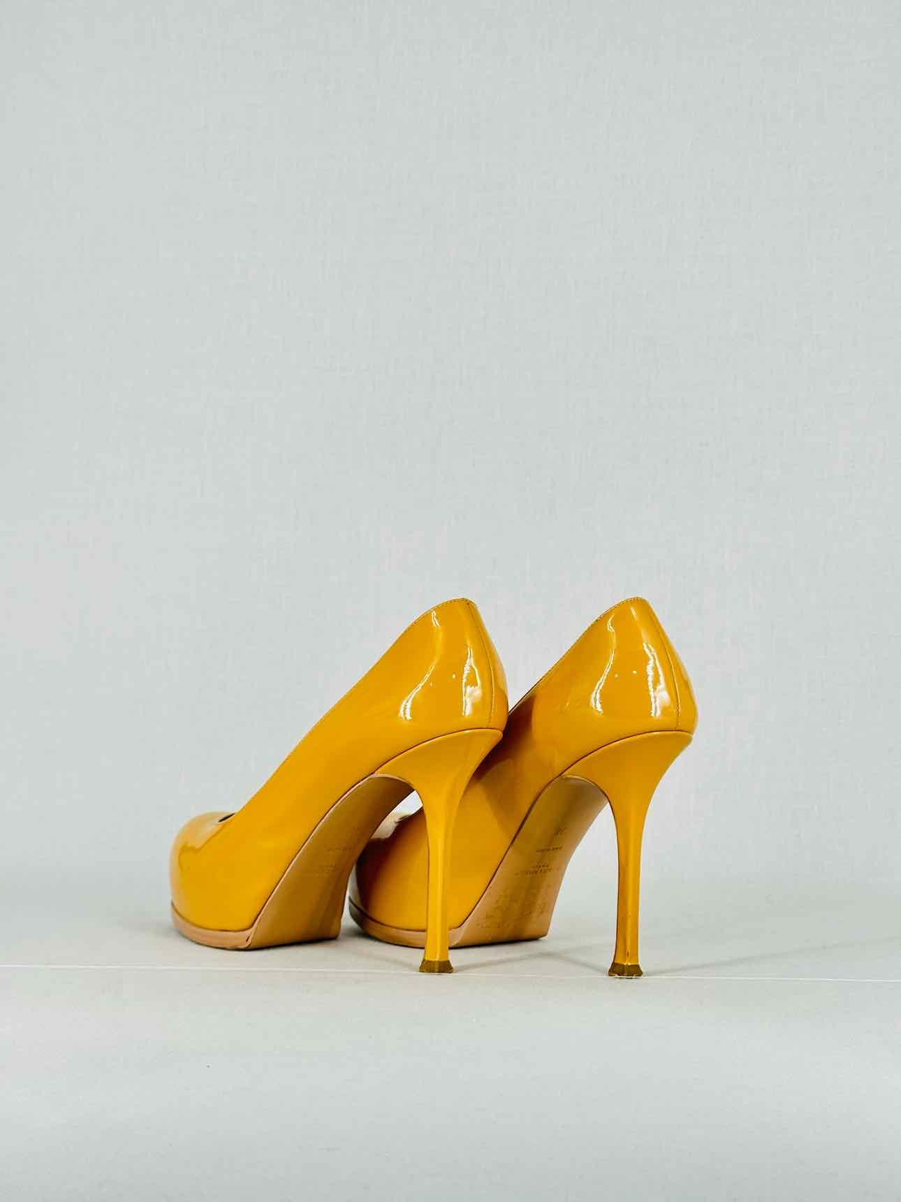 YSL Yellow Size EU 38 Heeled Sandals