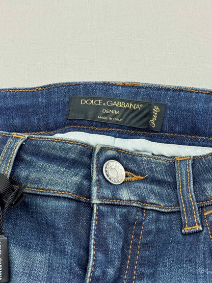 DOLCE & GABBANA Blue Washed Size 26 Jeans