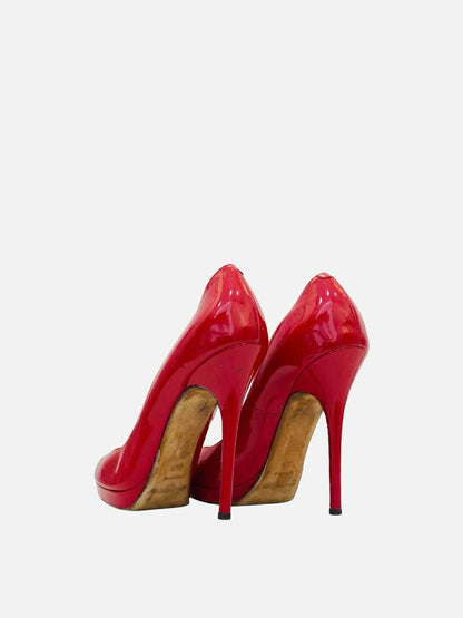 JIMMY CHOO Crown Red Pumps