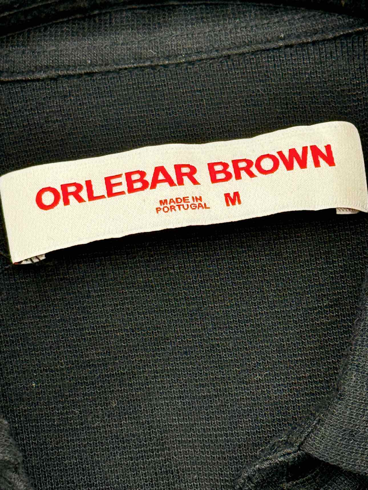 ORLEBAR BROWN Sebastian Polo Black Size Medium Shirt