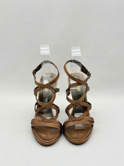 ROBERTO CAVALLI Bronze Size EU 40 Heeled Sandals