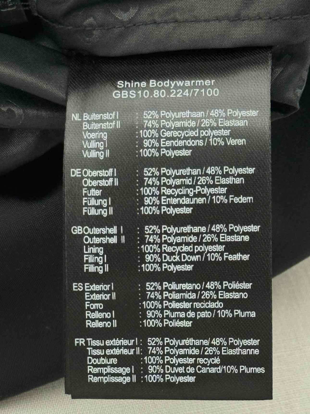 GOLDBERGH Metallic Quilted Size US 6 Gilet