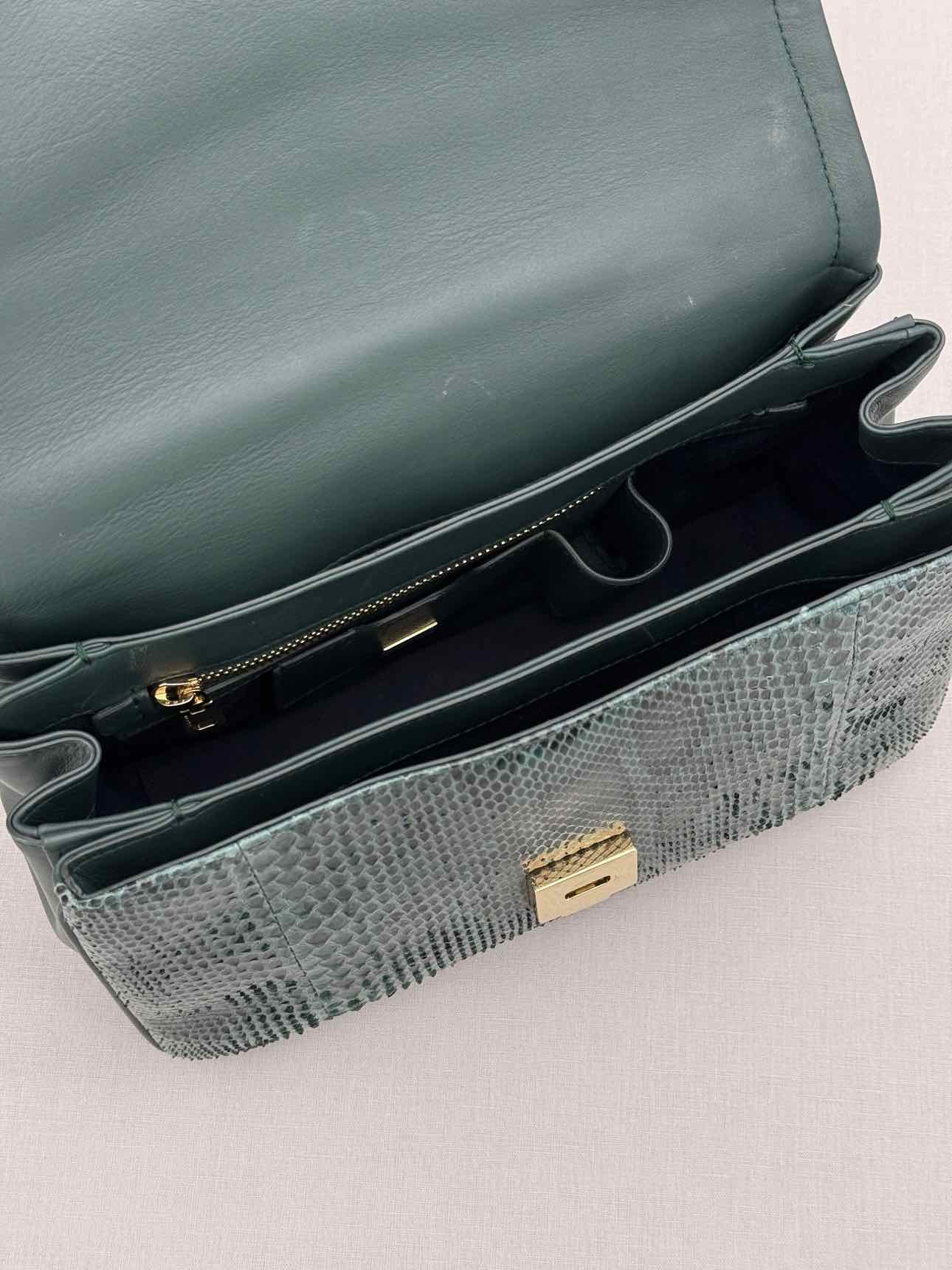 DOLCE & GABBANA Miss Margarita Green Shoulder Bag