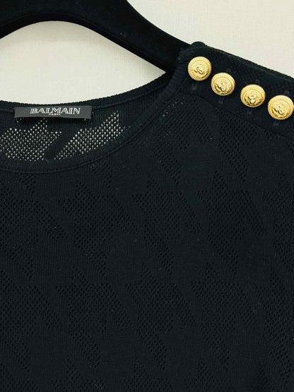 BALMAIN Black Size US 2 Short Dress