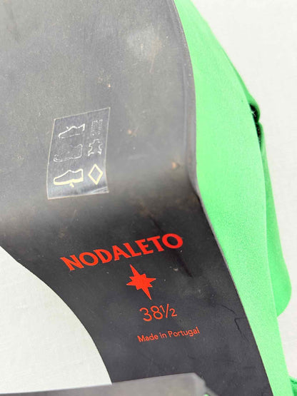 NODALETO Bulla Joni Green Size EU 38.5 Heeled Sandals