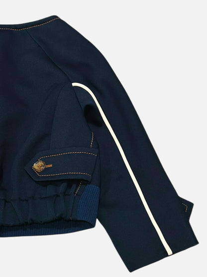 PRADA Navy Blue Patch Jacket