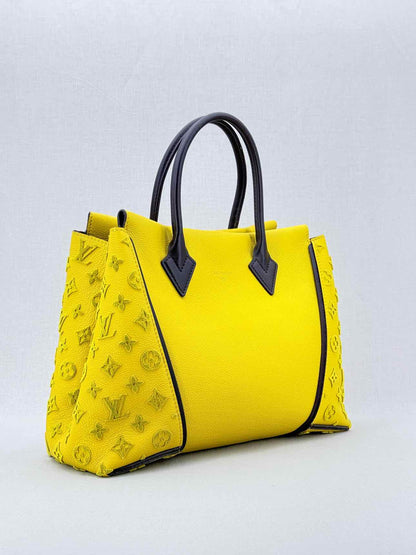 LOUIS VUITTON W Yellow Monogram Tote Bag