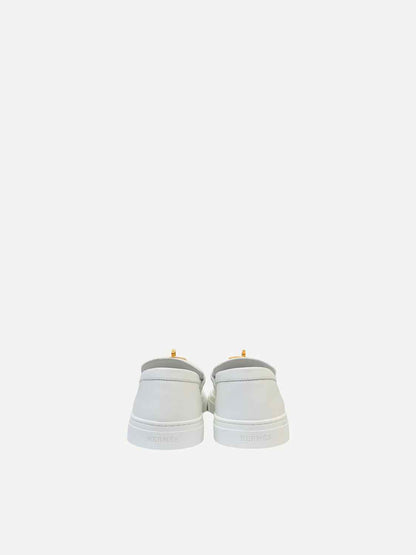 HERMES Game Slip-On White Sneakers 37.5