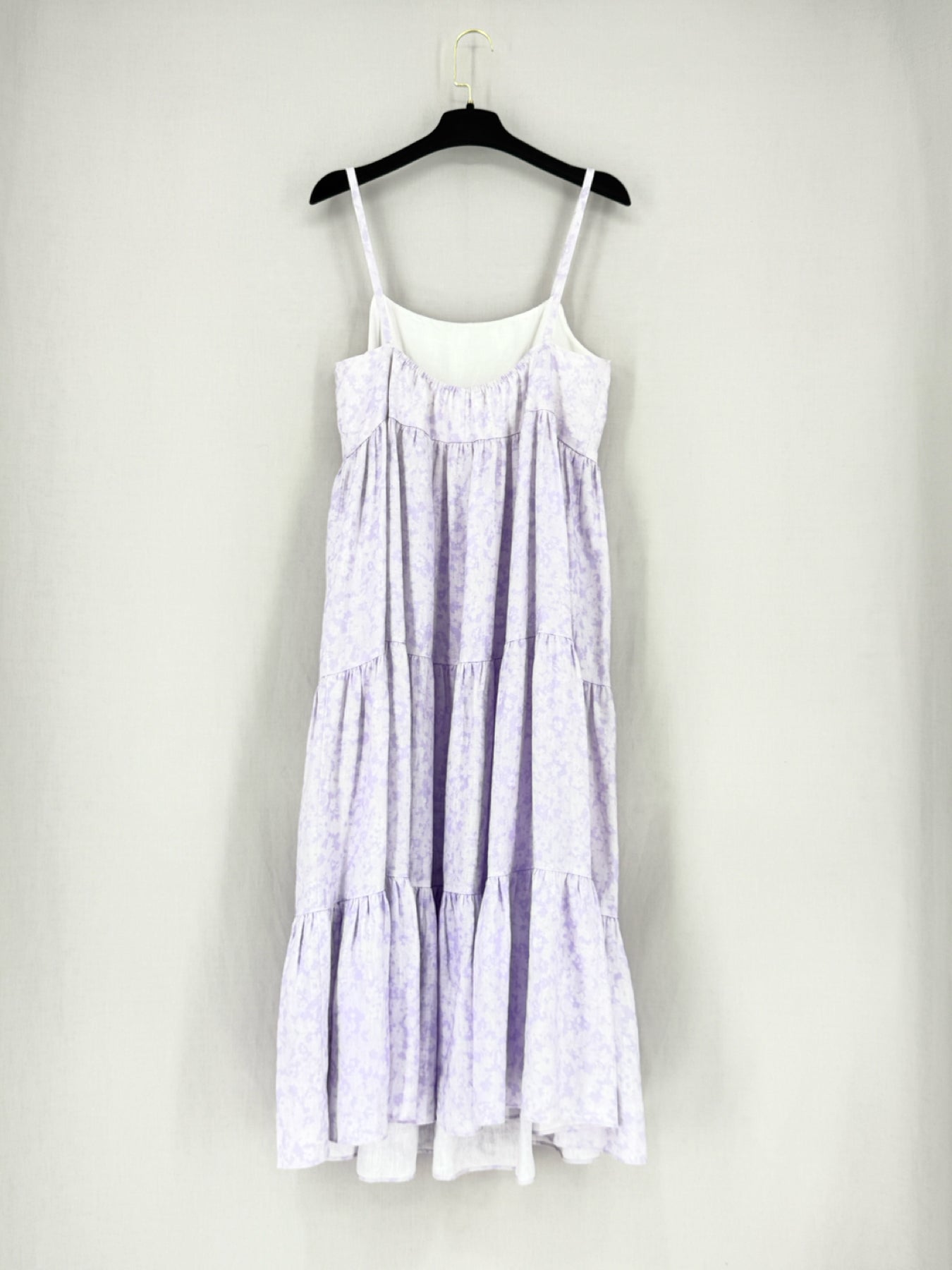 PEONY Lilac & White Floral Size Small Midi Dress
