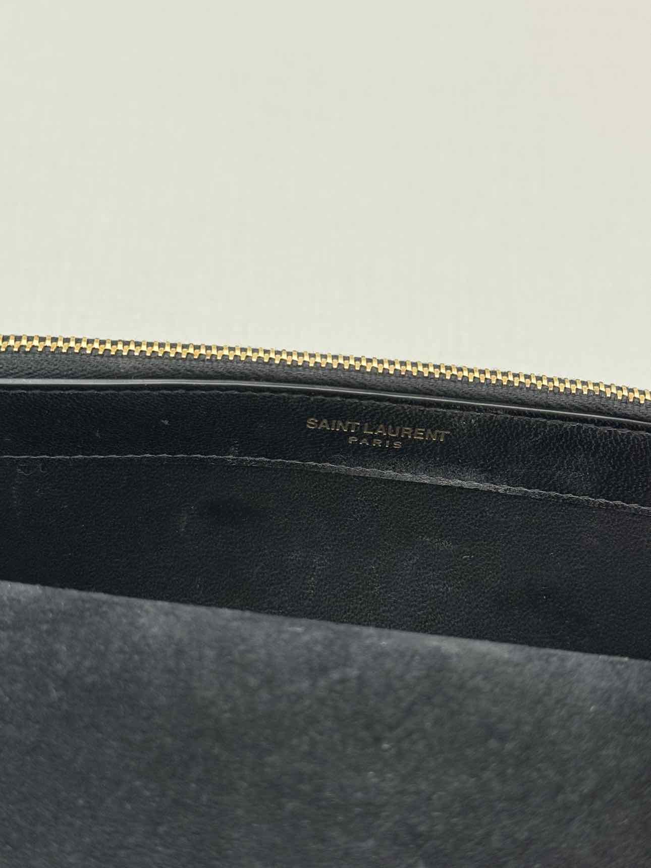 SAINT LAURENT Kate Metallic Gold Monogram Crossbody