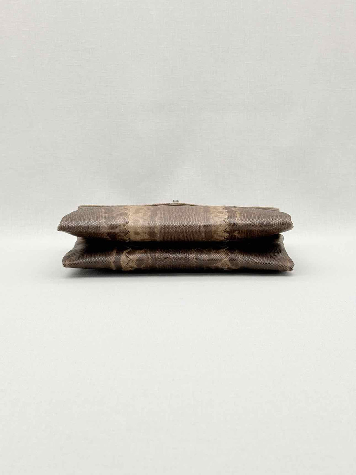 BOTTEGA VENETA Envelope Brown Clutch