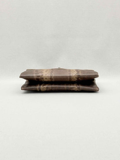 BOTTEGA VENETA Envelope Brown Clutch