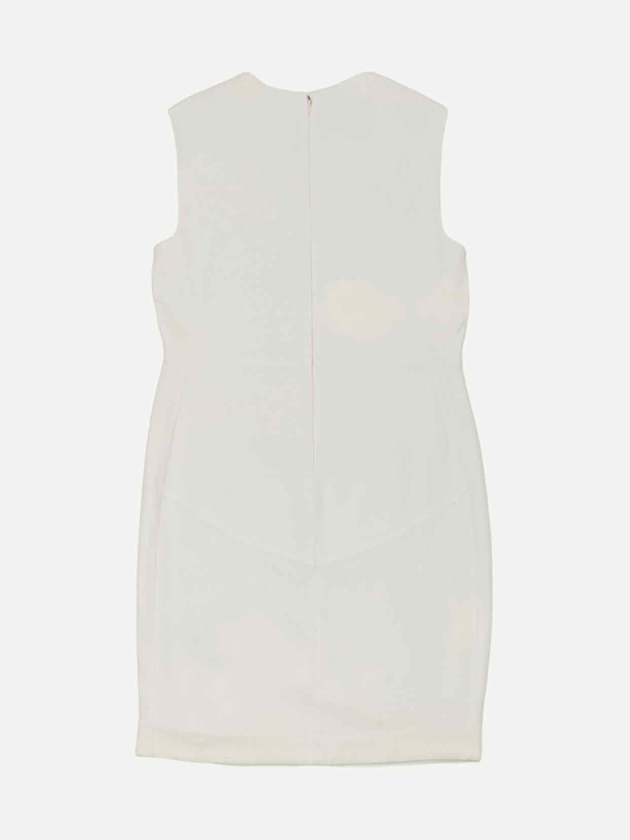 ELISABETTA FRANCHI Sleeveless White Mini Dress US6