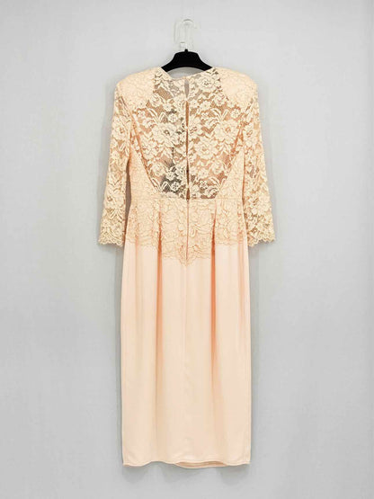 ELISABETTA FRANCHI Peach Size US 8 Knee Length Dress