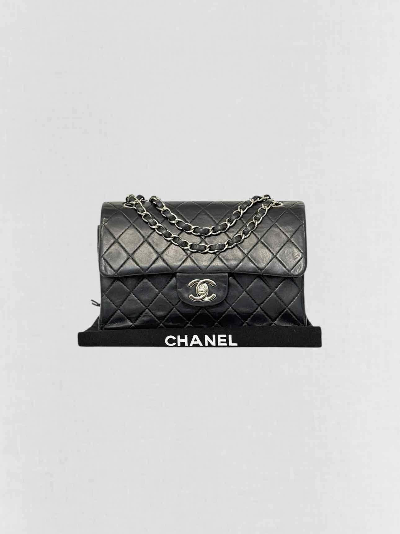 CHANEL Classic Double Flap Black Quilted Shoulder Bag