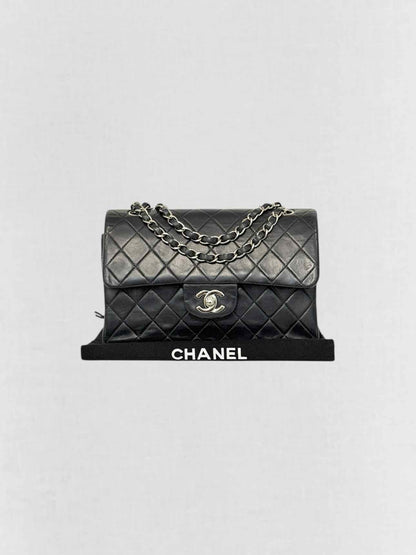 CHANEL Classic Double Flap Black Quilted Shoulder Bag